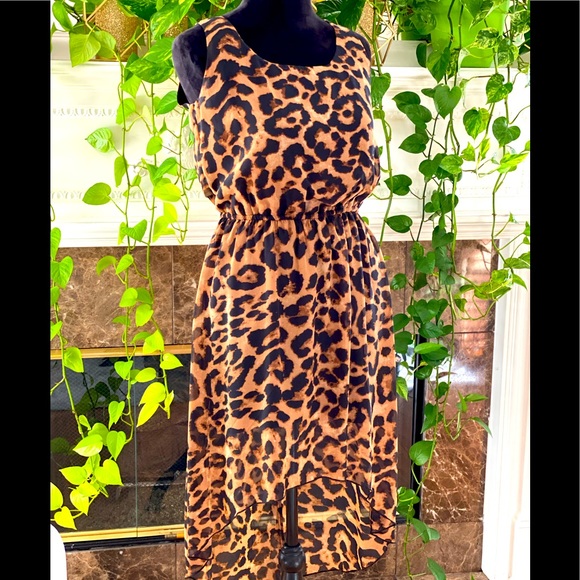 High Low animal print dress - Picture 1 of 3